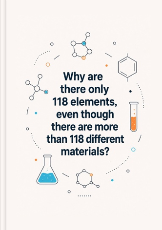 Why are there only 118 elements, even though there are more than 118 different materials?