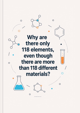 Why are there only 118 elements, even though there are more than 118 different materials? Book